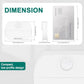 Stick-On Motion Sensor LED Night Light, Dusk-to-Dawn Sensor, Battery Operated, 20 Lumens, Warm White 3000K