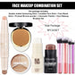 9-Piece Face Makeup Set with Blush and Contour Sticks, Bronzer, Concealer Palette and Makeup Brushes