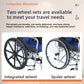 Portable Wheelchair Seat Foldable Class II Elderly Disabled Manual Mobility Rehabilitation Therapy Walking Aid CE