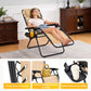 Set of 2 Zero Gravity Reclining Lounge Chairs – Portable Folding Outdoor Chairs with Cup Holder Trays & Adjustable Pillows