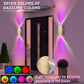 LED Wireless Wall Sconce with Motion Sensor, 7-Color Changing Light, 1500mAh Rechargeable Battery Operated Indoor Wall Lamp