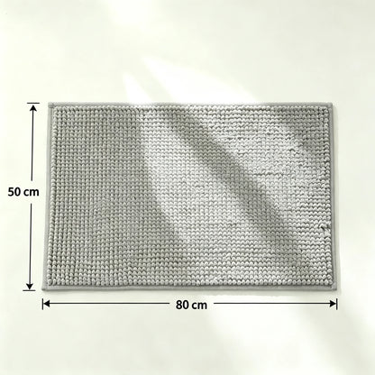 Soft Plush Bathroom Bath Mat 50x80cm, Super Absorbent Non-Slip Shower Rug, Quick Dry Machine Washable