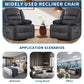 360° Swivel Rocking Recliner Chair with Cup Holder, Oversized Corduroy Glider Lounge Chair for Living Room & Nursery