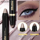 9-Piece Dual-Ended Cream Eyeshadow Stick Set, Assorted Cool & Warm Shades, Travel Eye Makeup