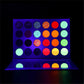 24-Color Rainbow Neon Eyeshadow Palette, UV Blacklight Glow, Matte Shimmer & Glitter, Highly Pigmented Waterproof Eye Makeup