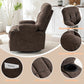 360° Swivel Rocker Recliner Chair – Manual Upholstered Lounge Chair with Cup Holders & Side Pockets for Living Room