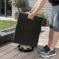 Modern Cube Side Table with Built-In Handles, Portable Square Accent End Table for Living Room & Bedroom