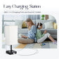 Bedside Table Lamps Set of 2, Touch Control, 3-Way Dimmable, USB-A and USB-C Charging Ports, AC Outlets for Bedroom
