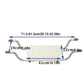 Adjustable Bathtub Shower Bench – 28–32" Suspended Bath Seat with Anti-Slip Design