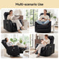 PU Leather Power Lift Recliner Chair with Vibration Massage & Lumbar Heat, Electric Stand Assist Chair with Cup Holders & Side Pockets – Gray