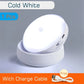 Rechargeable LED Motion Sensor Night Light, USB Round Energy-Saving Wall Lamp for Bedroom, Hallway & Bathroom