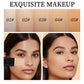 Solid Cream Foundation & Concealer with Sponge and Brush, Long-Wear Makeup Base
