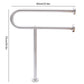 Stainless Steel Bathroom Grab Bar – 23.6" x 29.5" Toilet & Shower Safety Rail, Silver