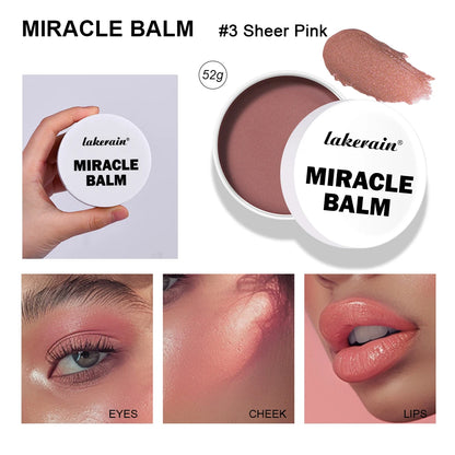 Multi-Use Cream Blush Balm for Cheeks, Lips & Eyes, Moisturizing, Blendable Radiant Finish, 52 g