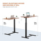 Adjustable Overbed Table with Hidden Wheels – Mobile Bedside Laptop Desk, Height Adjustable Sofa & Bedroom Table