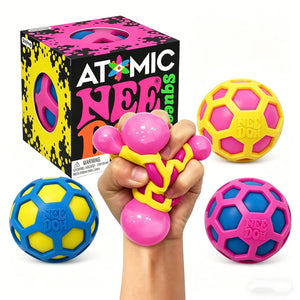 Schylling NeeDoh Atomic Stress Ball, Sensory Squishy Fidget Toy for Adults