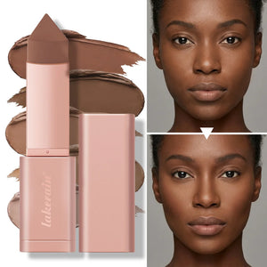 2-Piece Cream Bronzer Stick Set, Smooth Blendable Face Contour, Waterproof Natural Sun-Kissed Finish