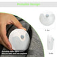 Rechargeable Mini LED Night Light, Warm White, Motion Sensor, Dimmable, Stick-On Wall Mount for Closets