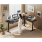 63-Inch Reversible L-Shaped Electric Standing Desk, Height Adjustable Sit-Stand Computer Desk for Home Office