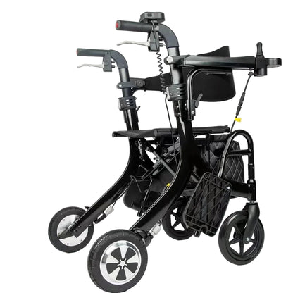 5-in-1 Electric Walker & Wheelchair Combo – Adjustable Foldable Mobility Aid