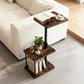 Adjustable C-Shaped Side Table – 360° Swivel, Height Adjustable Laptop Table with 3-Tier Storage for Sofa & Bed