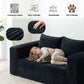 71-Inch Boneless Loveseat Sofa – Memory Foam Cloud Couch with Deep Seat Corduroy Upholstery, No Assembly Required
