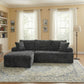 95-Inch L-Shaped Modular Sofa – Modern Boneless Sectional Couch with Comfortable Foam Seating, No Assembly Required
