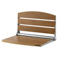 17.7" Wall-Mounted Folding Shower Seat with Backrest – Stainless Steel Fold-Down Bath Bench, 400 lb Capacity