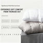 Luxury Hotel-Quality Bed Pillow with Ergonomic Support for Back, Side & Stomach Sleepers, Soft Supportive Sleeping Pillow