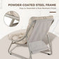Outdoor Recliner Chair with Integrated Footrest – Cushioned Patio Lounge Chair with Weather-Resistant Steel Frame