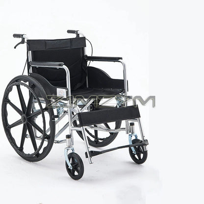 Folding Manual Wheelchair Lightweight Home Hospital Disabled Elderly Mobility Portable Wheelchair