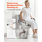 3.5" Raised Toilet Seat with Arms – Widened Elevated Toilet Riser with Padded Handles, 300 lb Capacity
