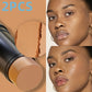 2-Piece Foundation & Concealer Stick Set, Dark Circle Coverage & Contour Makeup Pens