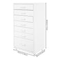 7-Drawer Rolling Storage Cabinet with Wheels, Mobile File Organizer & Bedside Table for Bedroom, Office & Living Room