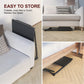 Adjustable Folding TV Tray Table – 28"H, 6 Height & 3 Tilt Positions, Portable Laptop Bed Table with Cup Holder, 1 or 2 Pack