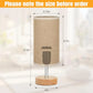Small Bedside Table Lamp with Linen Shade for Bedroom and Living Room