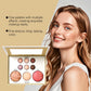 Multi-Functional Face and Eye Makeup Palette, Golden Shimmer Eyeshadow, Contour, Blush and Highlighter