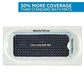 Extra Long Non-Slip Bathtub & Shower Mat 40x16 Inch, Suction Cups, Drain Holes, Machine Washable, Gray & Black