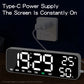 Large Display Digital Alarm Clock with Dual Alarms, Snooze, Temperature & Humidity, Week Display, 3 Brightness Levels, USB-C Powered