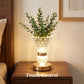 Rechargeable Crystal Vase LED Table Lamp, Touch Control, Stepless Dimming, 3 Color Modes, 500mAh Battery