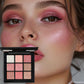 9 Shades Pink Rose Eyeshadow Palette Matte Shimmer Glitter Waterproof Long Lasting Pigmented Portable Daily Party Eye Makeup For Women Makeup