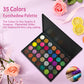 35-Color Glitter Eyeshadow Palette, Metallic Shimmer & Sequins, Highly Pigmented Waterproof Long-Lasting Eye Makeup