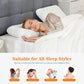Memory Foam Neck Pillow, Standard Size Bed Pillow with Ventilated Cooling Design & Removable Washable Cover