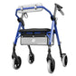 Heavy-Duty Rollator Walker for Seniors with Seat & Backrest – 350 lb Capacity, Foldable, 5-Level Height Adjustable with Storage Bag