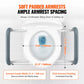 3.5" Raised Toilet Seat with Aluminum Handrails – Elevated Toilet Riser for Standard Round Toilets, 300 lb Capacity
