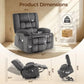 Power Lift Recliner Chair with Massage & Heat, Electric Stand Assist Overstuffed Reclining Chair for Seniors