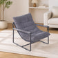 Upholstered Accent Chair with Metal Frame – Soft Cushioned Armchair for Living Room, Bedroom & Reading Lounge