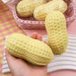 Peanut Squishy Stress Ball, 1-Piece Soft Crunchy ASMR Sensory Squeeze Fidget Toy for Adults