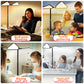 LED Clamp Desk Lamp with Flexible Goosenecks, 4 Color Modes and 5 Brightness Levels for Home Office, Study and Reading