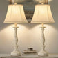 28.5-Inch Rustic Farmhouse Table Lamps, Set of 2, for Living Room and Bedroom